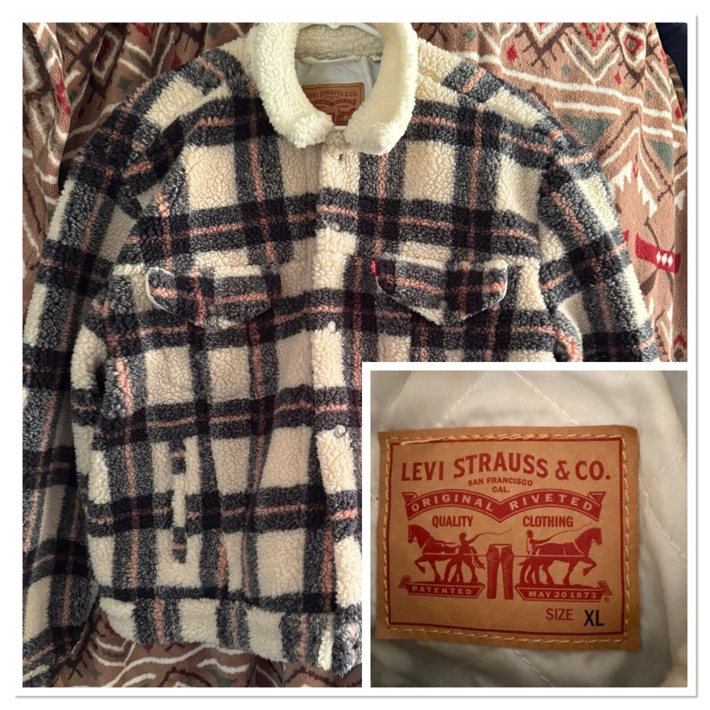 Levi Strauss button up trucker coat.